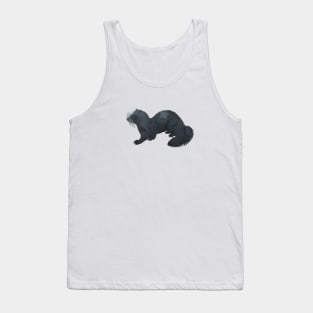 ferret art silhouette Tank Top